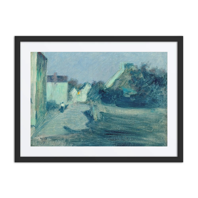 Village Lane in the Moonshine
