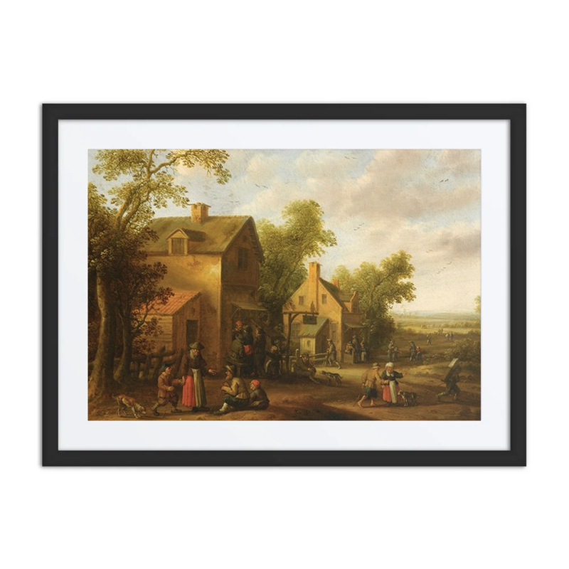 Village Scene with Peasants