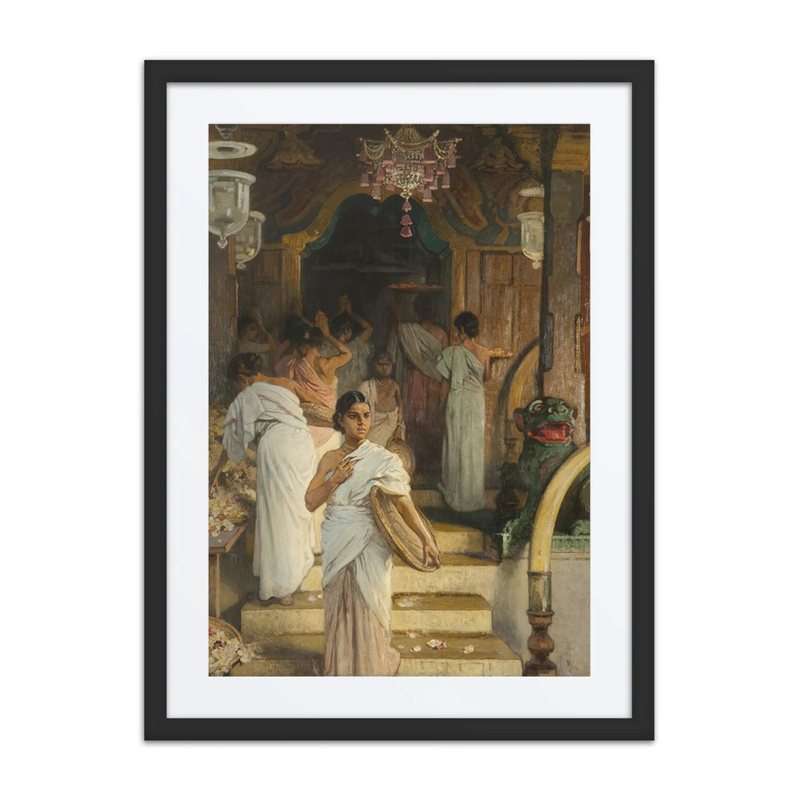 Vor Einem Indischen Tempel