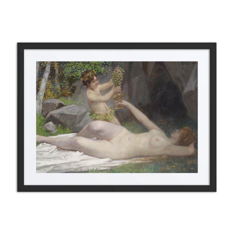 Waldnymphe Und Ein Junger Bacchus
