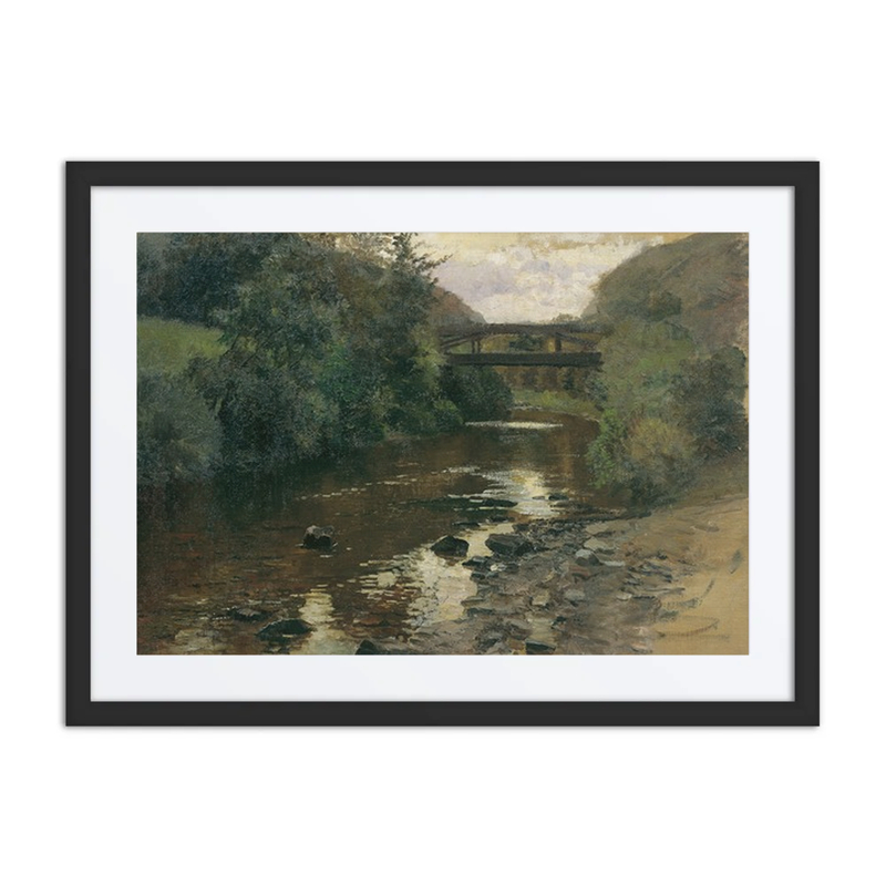 Waldwasser Mit Brücke