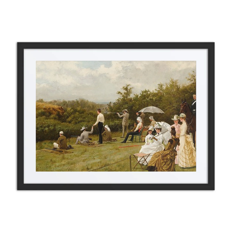 Walter Winans on the Running Deer Range, Wimbledon Common
