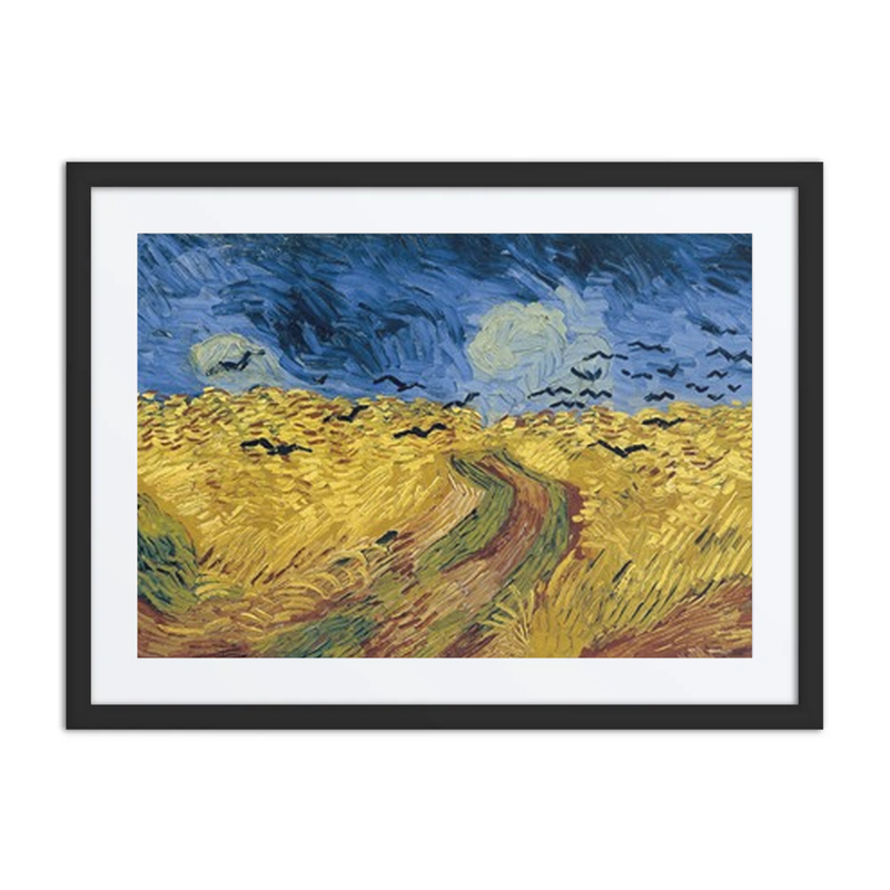 Wheatfield with Crows