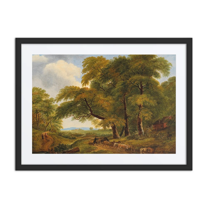 Wide Landscape with Cattle Herd