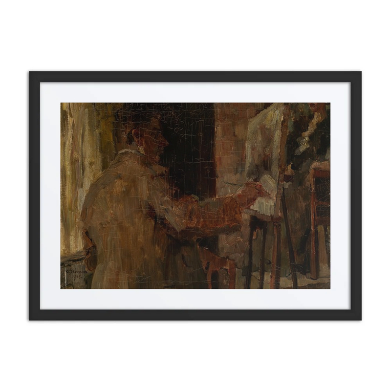 Wilhelm Trübner Im Atelier