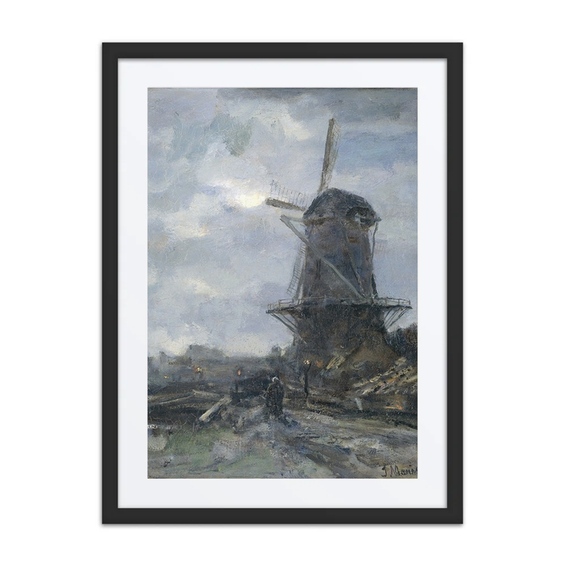 Windmill by Moonlight