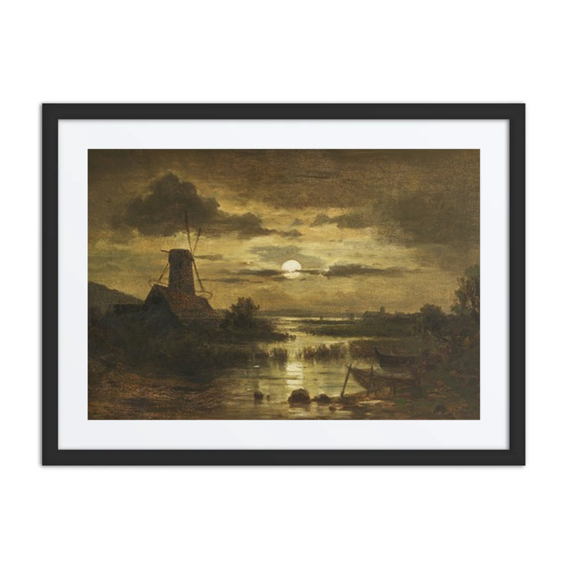 Windmill in Moonlight