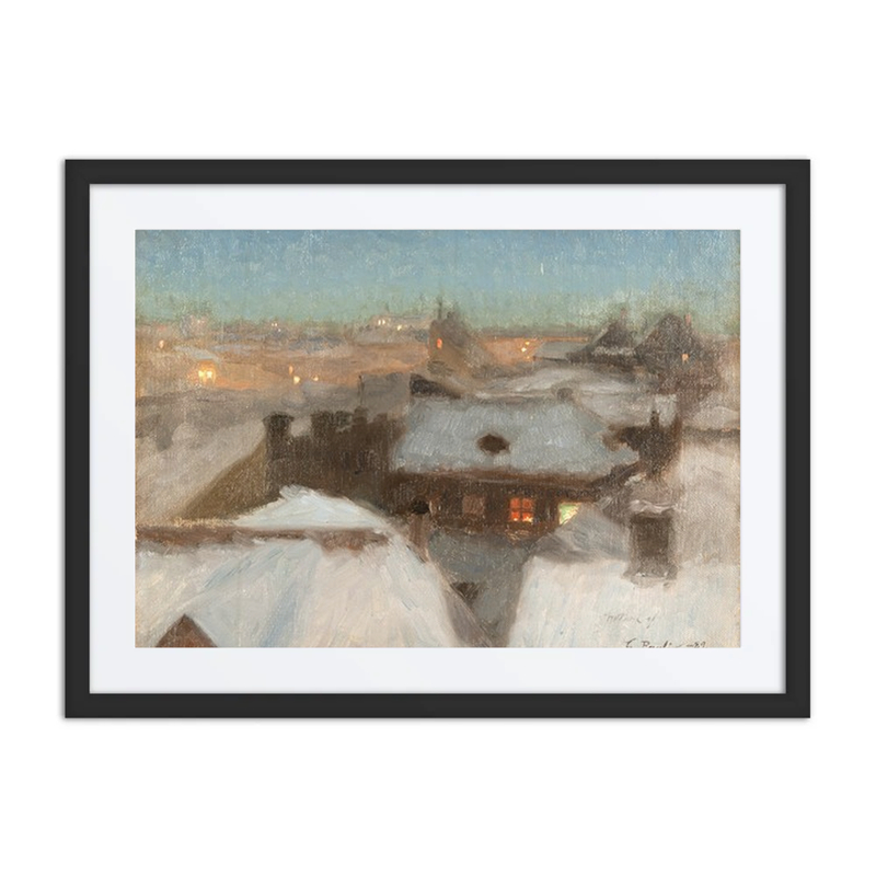 Winter Evening at Söder, Stockholm