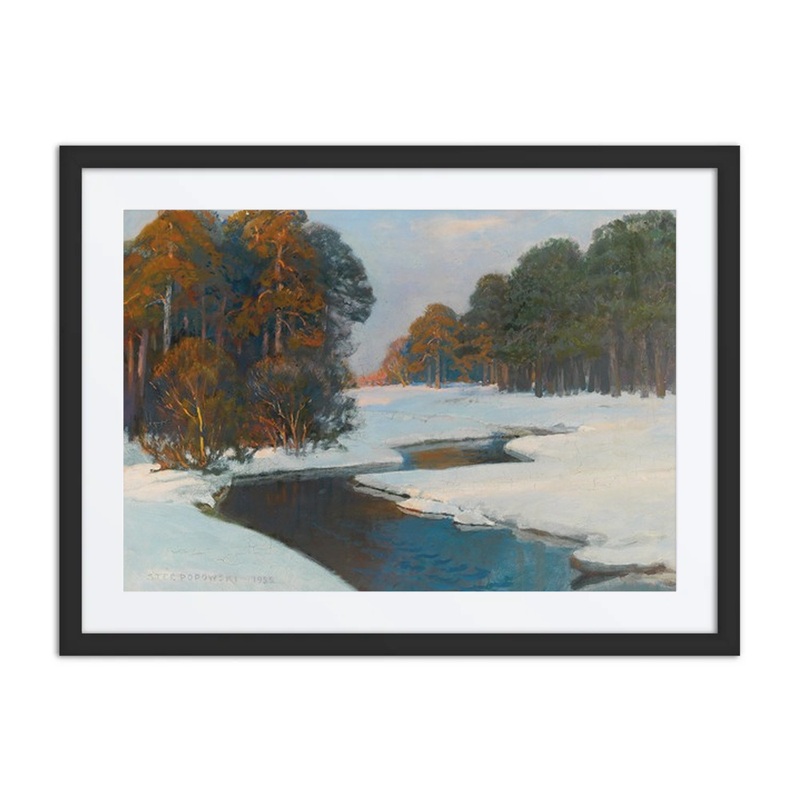 Winter Landscape in the Evening Light