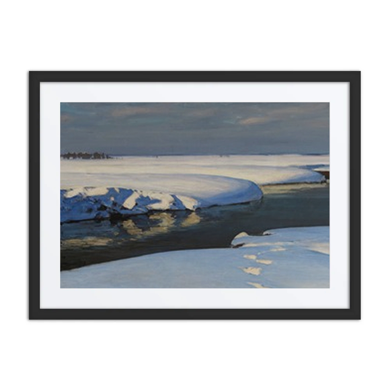 Winter Landscape with a River