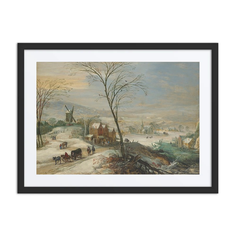 Winter Landscape with a Windmill