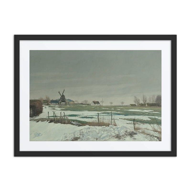 Winter Landscape with a Windmill