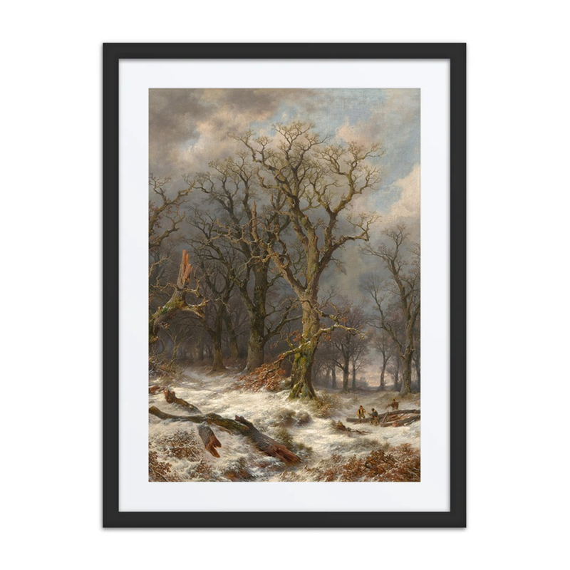 Winter Landscape with Bare Trees