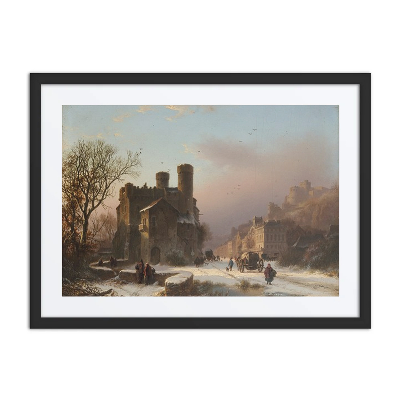 Winter Landscape with Castle and Village