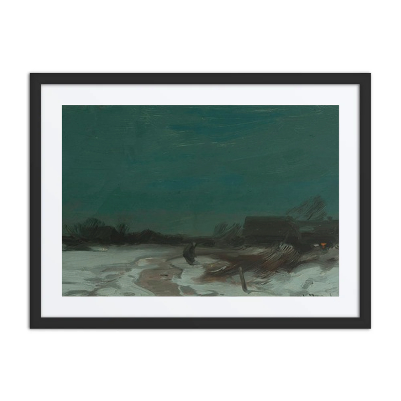 Winter Landscape with Cottages