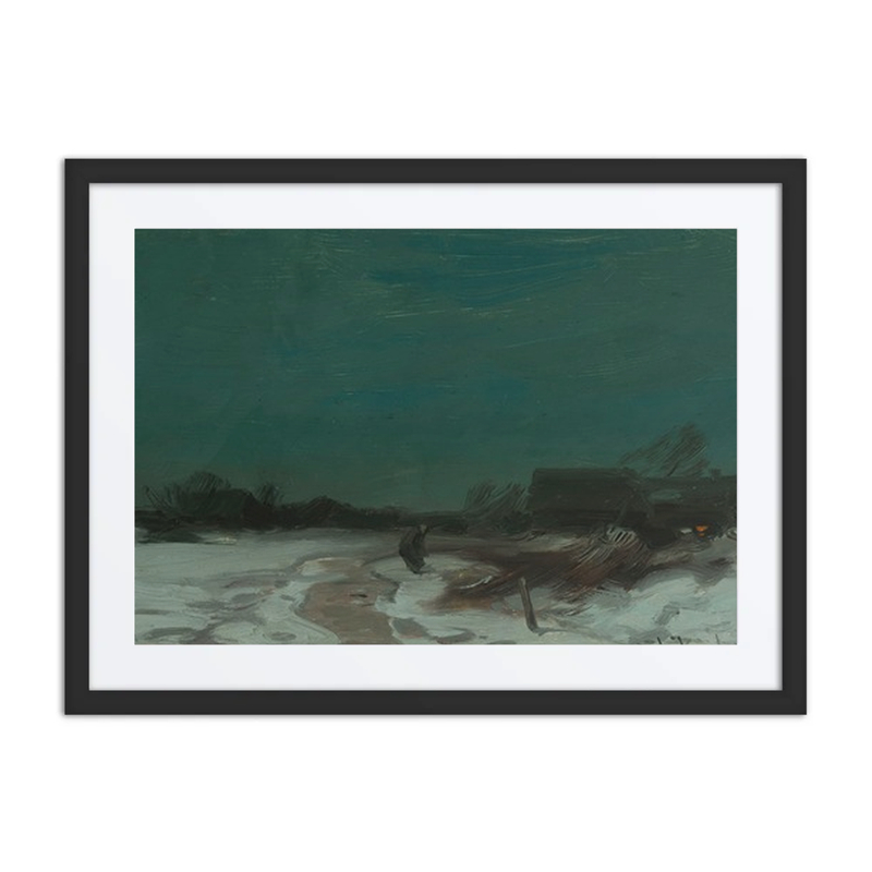 Winter Landscape with Cottages