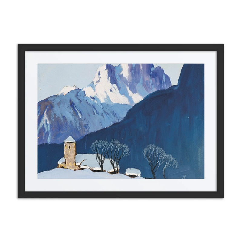 Winter Landscape with Mountains