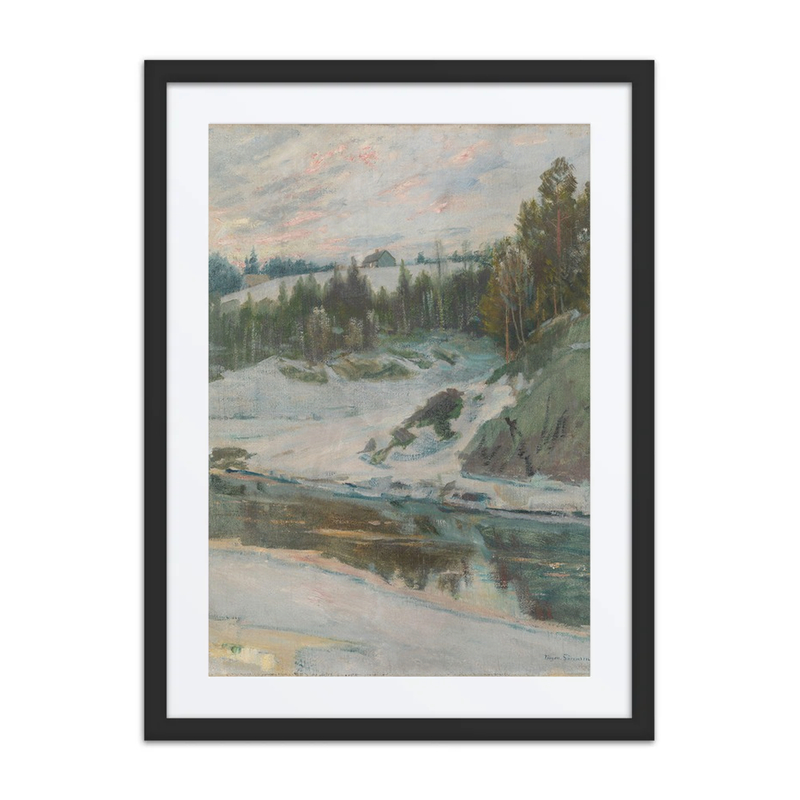 Winter Landscape with River