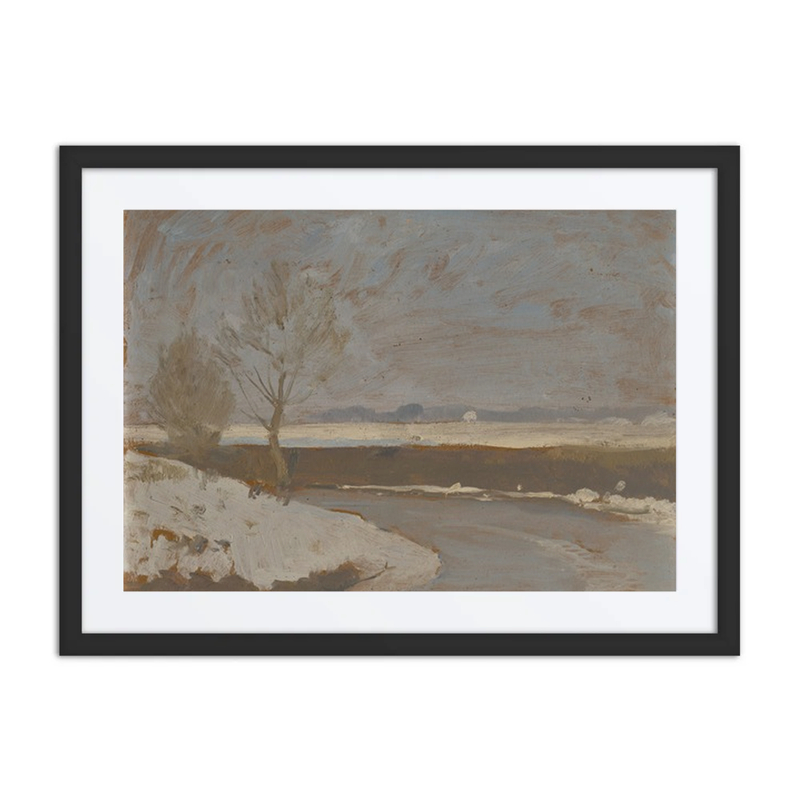 Winter Landscape with River