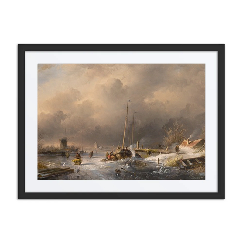 Winter River Landscape