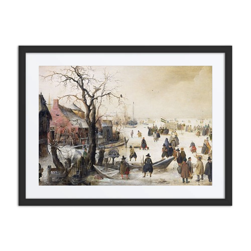 Winter Scene on a Canal