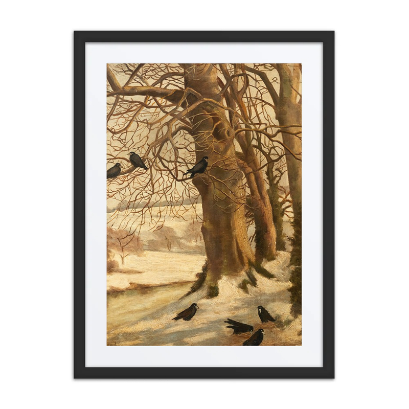 Winter Scene with Crows
