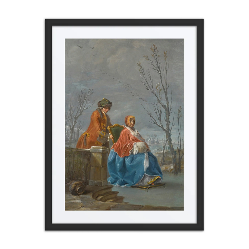 Winter Scene with Figures