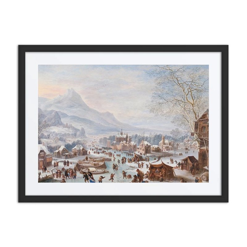Winter Scene with Skaters