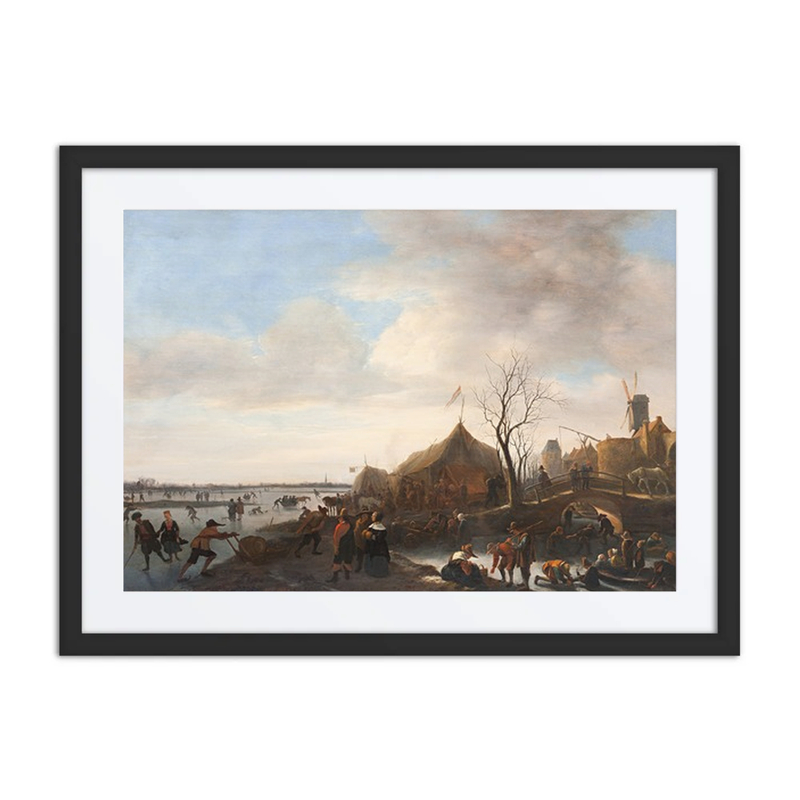 Winter Scene with Skaters