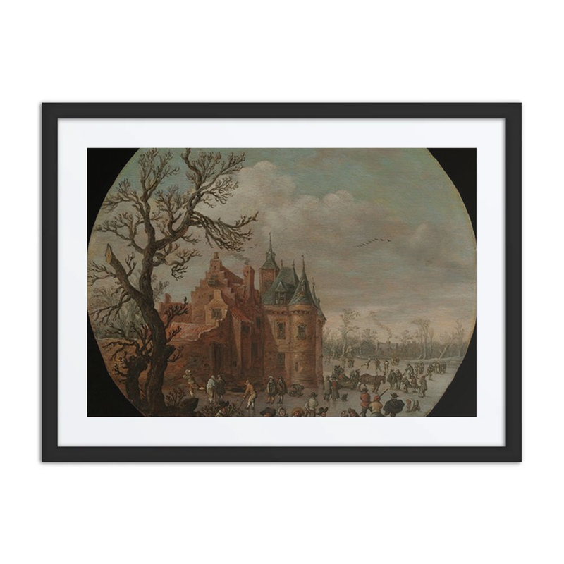 Winter Scene with Skating