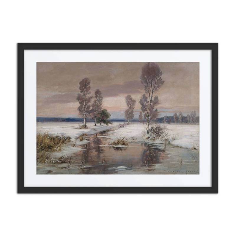 Winter Stream Landscape