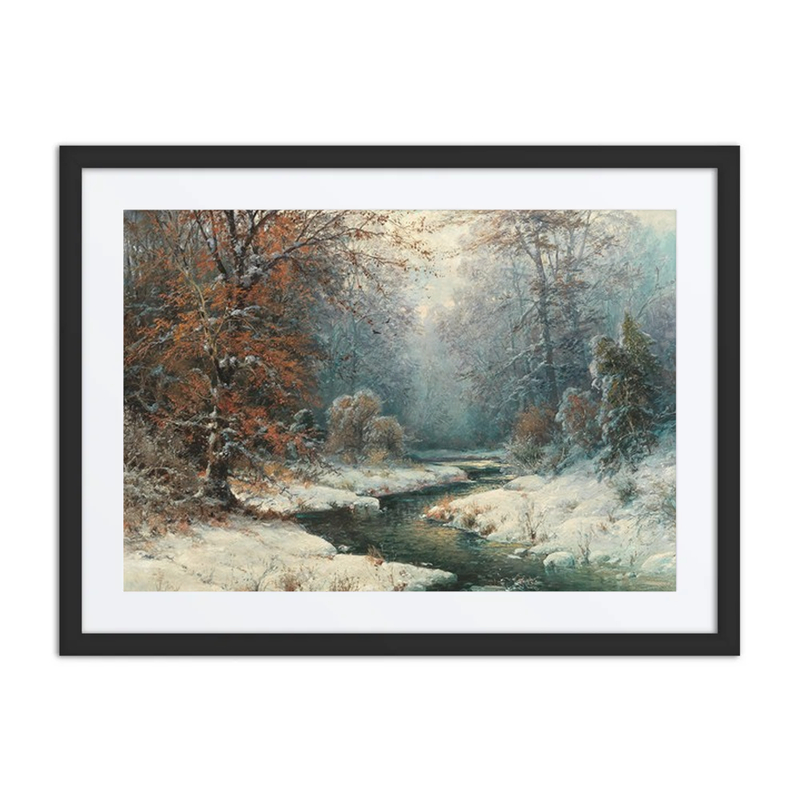 Winterliche Flusslandschaft