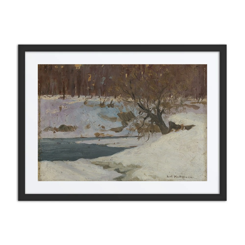 Winterliche Flusslandschaft