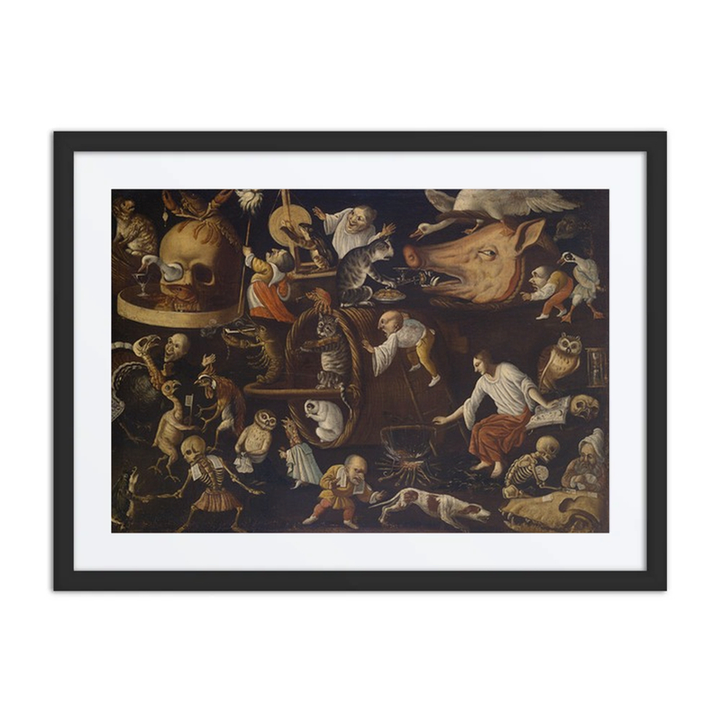Witchcraft Scene with Dwarves