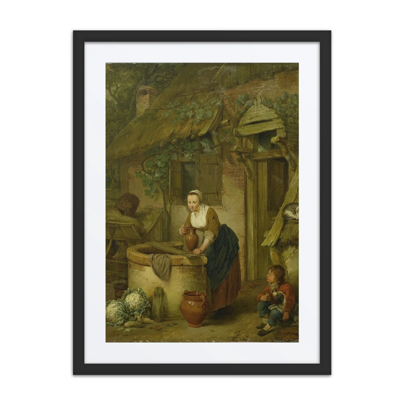 Woman Drawing Water from a Well