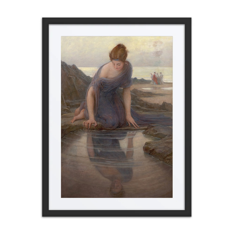 Woman Gazing at Her Reflection