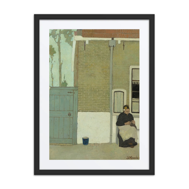 Woman in Front of Her House
