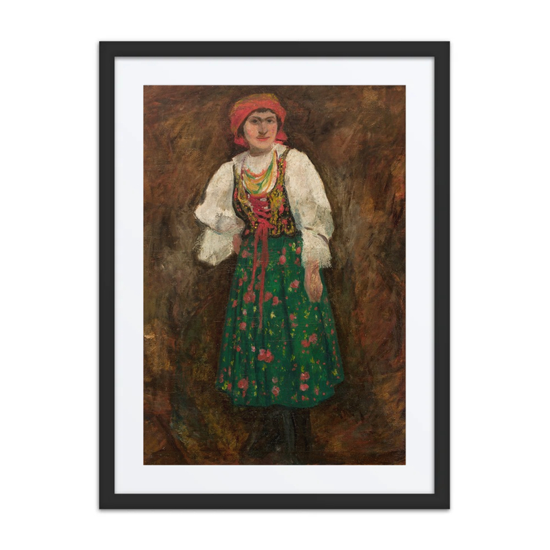 Woman in Krakow Folk Costume