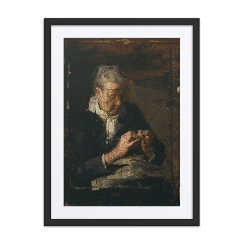 Woman Knitting