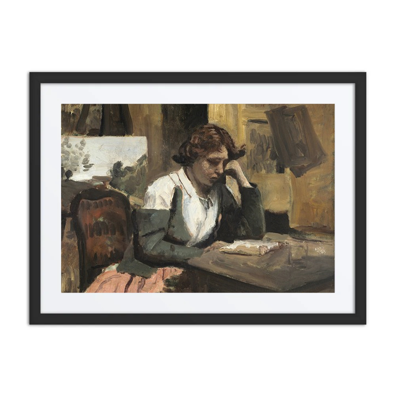 Woman Reading in the Studio