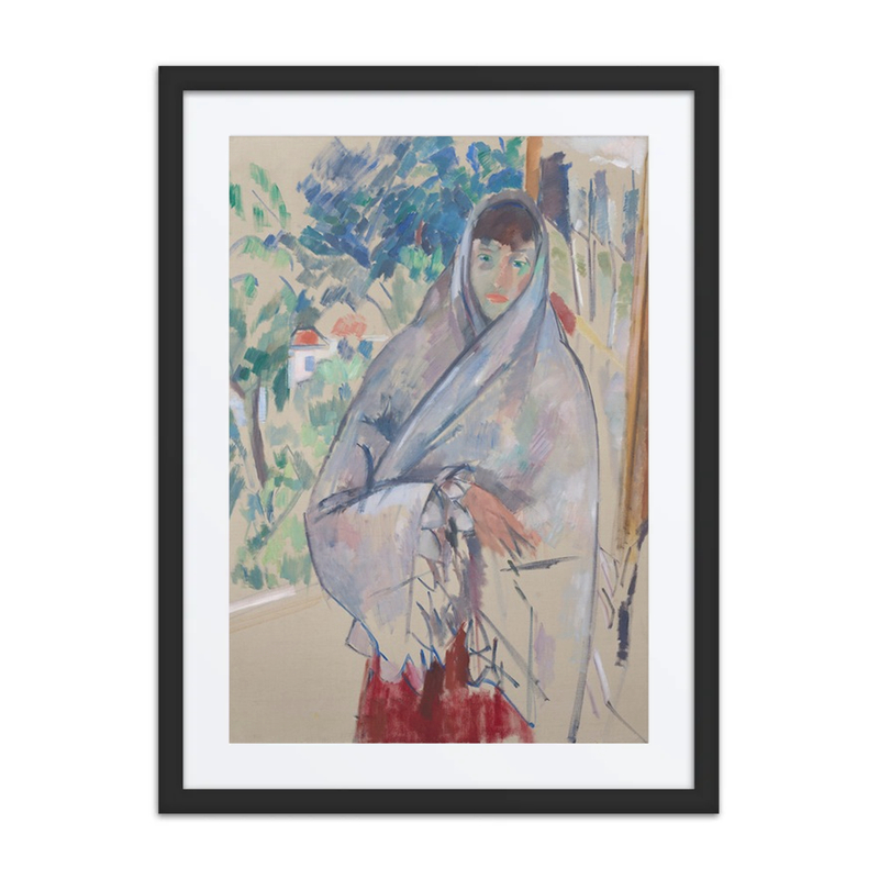 Woman Standing in Front of the Window (White Shawl)