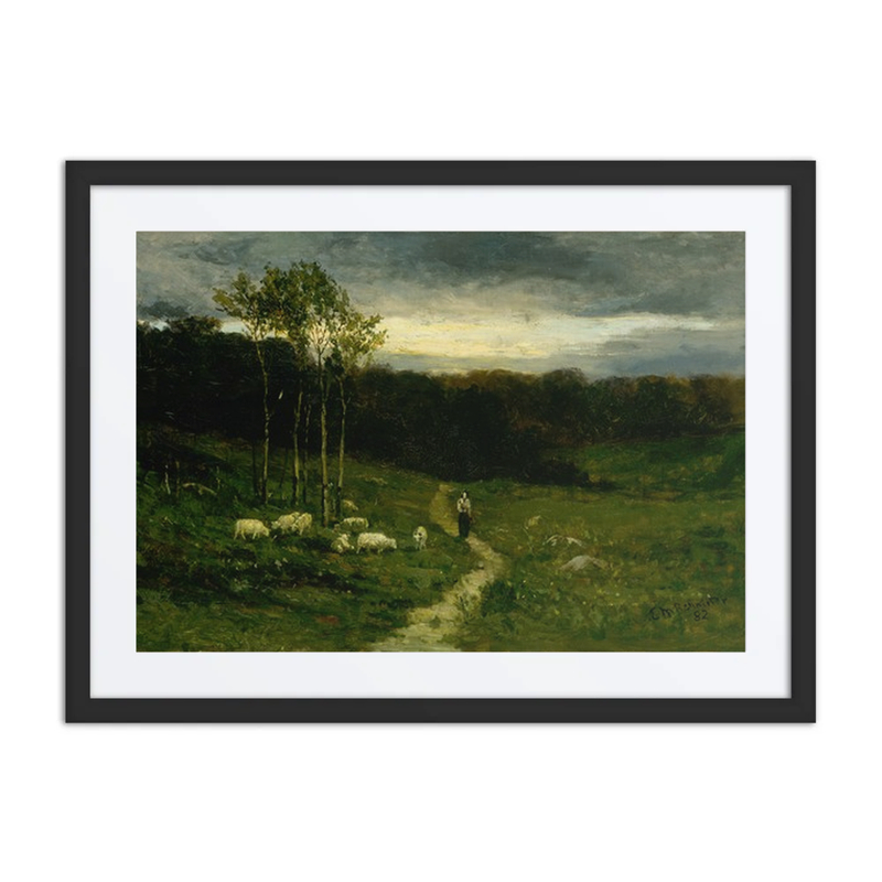 Woman Walking Down Path
