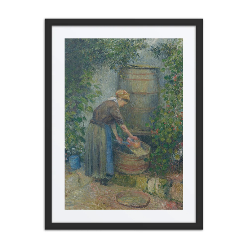 Woman Washing a Pot