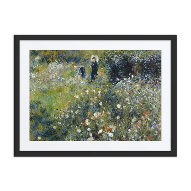 Woman with a Parasol in a Garden