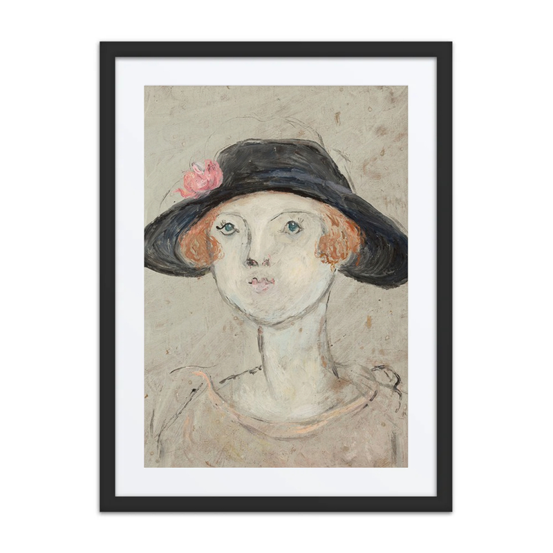 Woman’s Head in a Black Hat