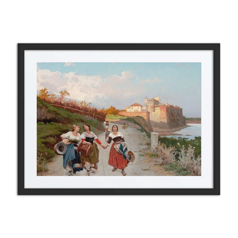 Women on a Country Road