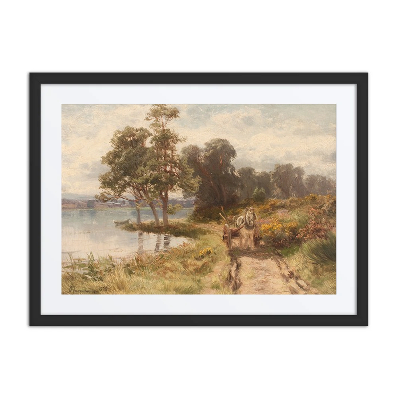 Woodcart by a Loch