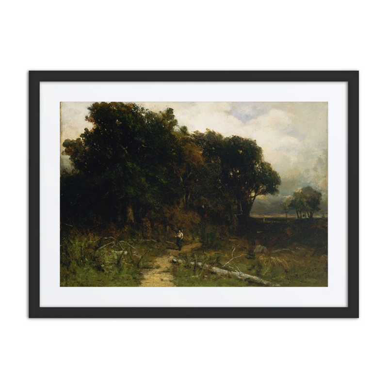 Woodcutter on a Path