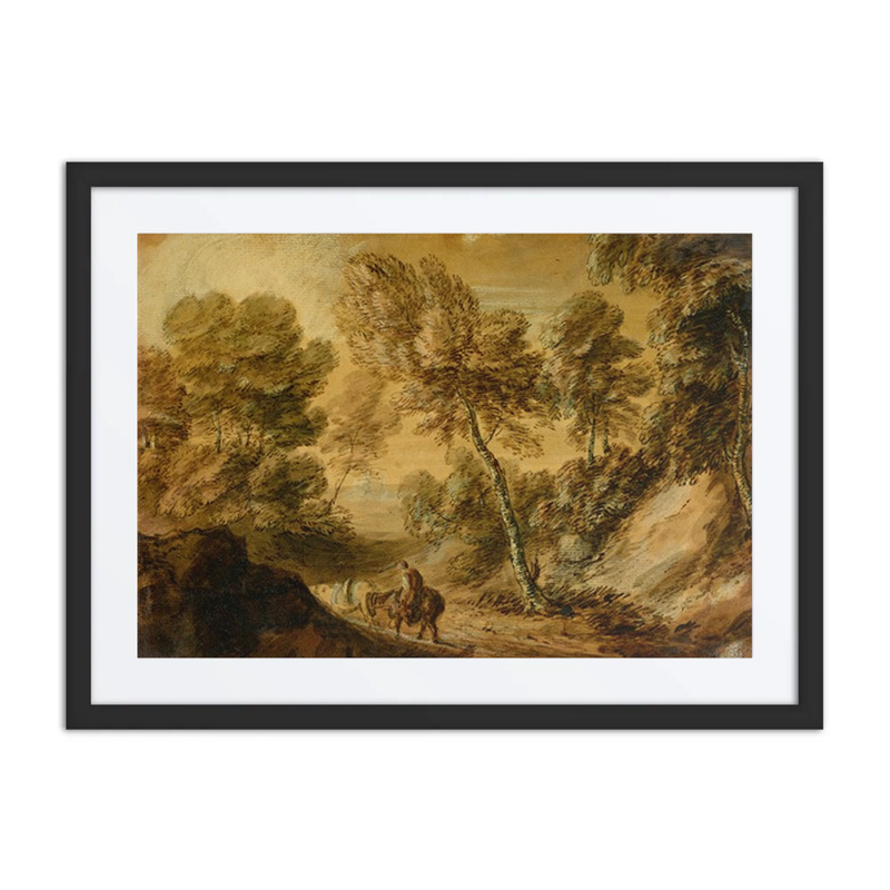 Wooded Landscape with Horseman and Pack Horse