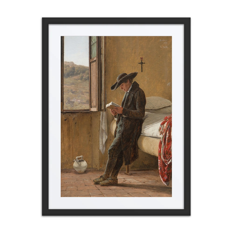 Young Clergyman Reading